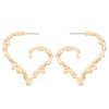 Wholesale Alloy Women's Asymmetric Heartshaped Liquid Lava Earrings With Geometric Pattern And Electroplating
