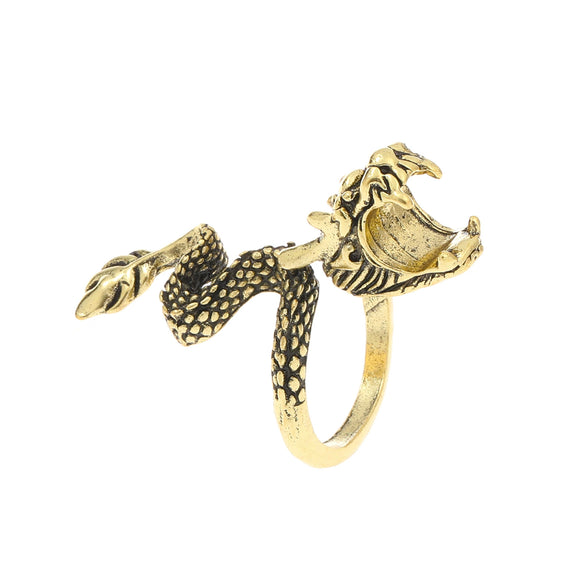 Wholesale Alloy Women's Geometric And Animal Zodiac Styling Ring With Electroplating Process