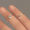 Wholesale Alloy Women's Geometric Ring Rose Gold Electroplated Fashion Jewelry