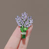 Wholesale Alloy Women's Natural Style Leaf Pattern Electroplated Brooch Pin