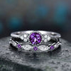Wholesale Alloy Zircon Micropaved Emerald Women's Twopiece Ring Jewelry Set With Diamond Treatment And Natural Style