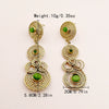 Wholesale Ancient Style Stainless Steel Geometric Pattern Electroplated Women's Earrings