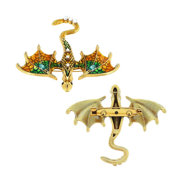 Wholesale Animal Brooch Zinc Alloy Electroplated Retro Style