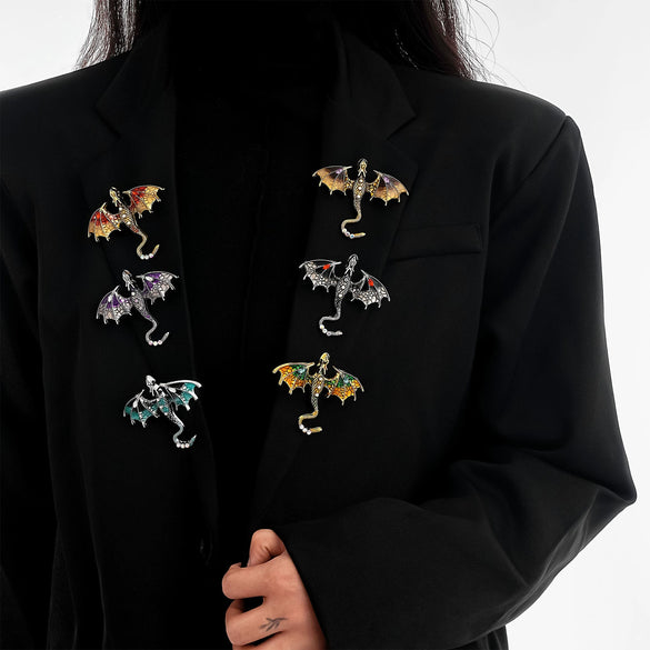 Wholesale Animal Brooch Zinc Alloy Electroplated Retro Style