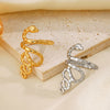 Wholesale Animal Pattern Stainless Steel Gold Plated Ring For Women
