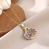 Wholesale Animal Pendant Necklace For Women Copper Zircon Diamond Electroplated