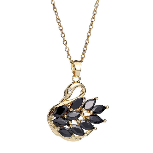 Wholesale Animal Pendant Necklace For Women Copper Zircon Diamond Electroplated