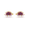 Wholesale Animal Style Zircon Earrings For Women Environmental Protection Copper With 925 Silver Needle And Real Gold Plating