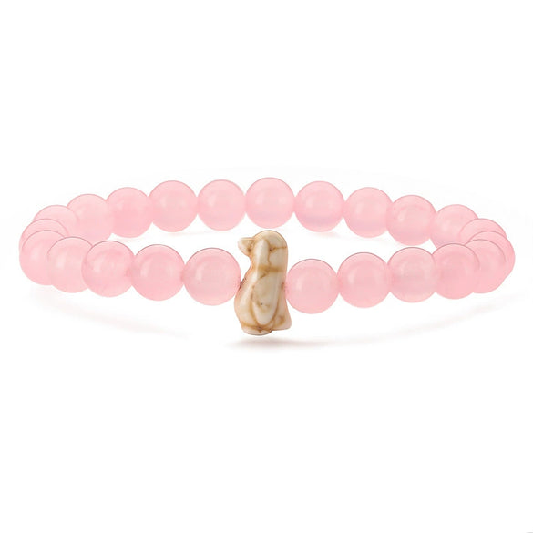 Wholesale Animal Tiger Eye Elastic Handmade Agate Beads Bracelet With Mixed Color And Zodiac Pattern