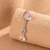 Wholesale Animal Zodiac Metal Electroplating Fashion Kitten Ear Titanium Steel Ear Nail Jewelry For Women