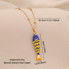 Wholesale Animal Zodiac Pattern Copper Pendant Necklace With Three Dimensional Swingable Fish Design Light Luxury Stainless Steel