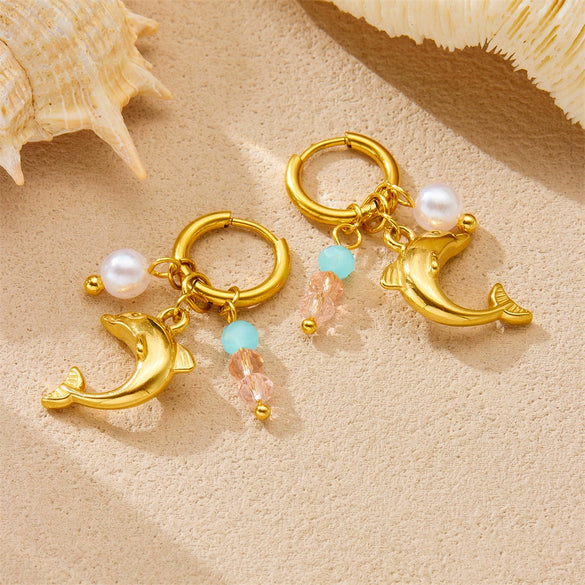Wholesale Animal Zodiac Stainless Steel Accessories Pendant Earrings