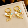 Wholesale Animal Zodiac Stainless Steel Accessories Pendant Earrings