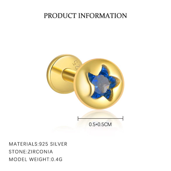 Wholesale Animal Zodiac Style Earrings S925 Sterling Silver With Zircon Inlay