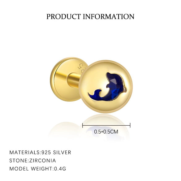 Wholesale Animal Zodiac Style Earrings S925 Sterling Silver With Zircon Inlay