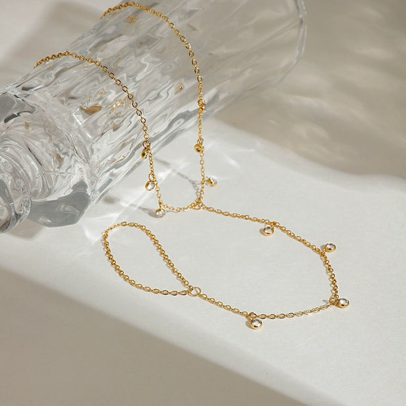 Wholesale Anklet 18K Gold Stainless Steel Geometric Style For Women