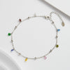 Wholesale Anklet S925 Sterling Silver Geometric Zircon Pendant Jewelry