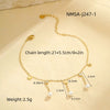 Wholesale Anklet Stainless Steel 18K Geometric Tassel Pearl Design Unisex