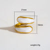 Wholesale Antiallergic Fairy Style Heart Shape Geometric Titanium Steel Electroplated Ring Set For Men And Women