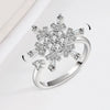 Wholesale Anxiety Relief Rotating Open Women's Ring S925 Sterling Silver Electroplated