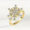 Wholesale Anxiety Relief Rotating Open Women's Ring S925 Sterling Silver Electroplated