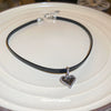Wholesale Artificial Crystal Heart Shaped Metal Necklace With Inlaid Zircon Sweet And Cool Style Choker