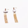 Wholesale Asymmetric Baroque Pearl Tassel Earrings For Women Natural Pearl Electroplated Jewelry