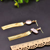 Wholesale Asymmetric Baroque Pearl Tassel Earrings For Women Natural Pearl Electroplated Jewelry