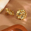Wholesale Asymmetrical Geometric Medieval Style Electroplated Stainless Steel Earrings For Women