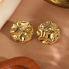 Wholesale Asymmetrical Geometric Medieval Style Electroplated Stainless Steel Earrings For Women