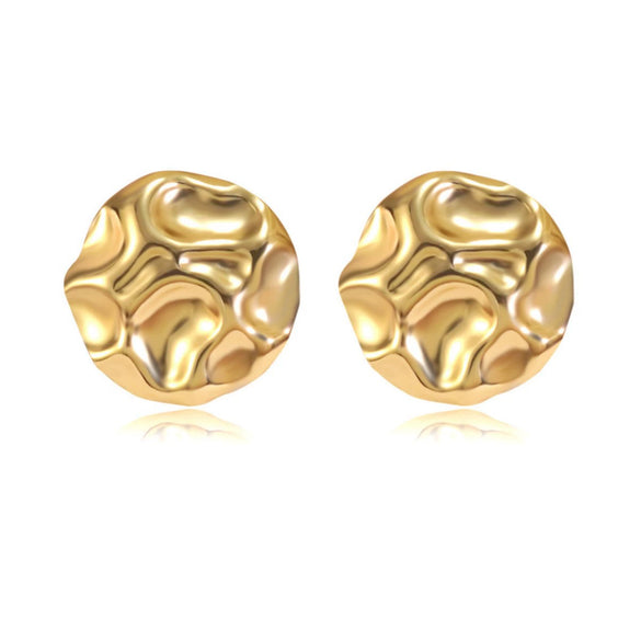 Wholesale Asymmetrical Geometric Medieval Style Electroplated Stainless Steel Earrings For Women