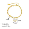 Wholesale Asymmetrical Pearl Heart Pendant Titanium Steel Bracelet For Women With Electroplating Design