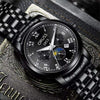 Wholesale Automatic Men's Watch Alloy Case And Strap Mineral Strengthened Glass Mirror Round Dial Leisure Style Waterproof Luminous