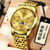 Wholesale Automatic Men's Watch Alloy Case And Strap Mineral Strengthened Glass Mirror Round Dial Leisure Style Waterproof Luminous