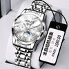 Wholesale Automatic Men's Watch Alloy Case And Strap Mineral Strengthened Glass Mirror Round Dial Leisure Style Waterproof Luminous