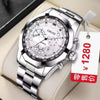 Wholesale Automatic Movement Watch Steel Strap Round Dial Luminous Waterproof Men's Leisure Watch