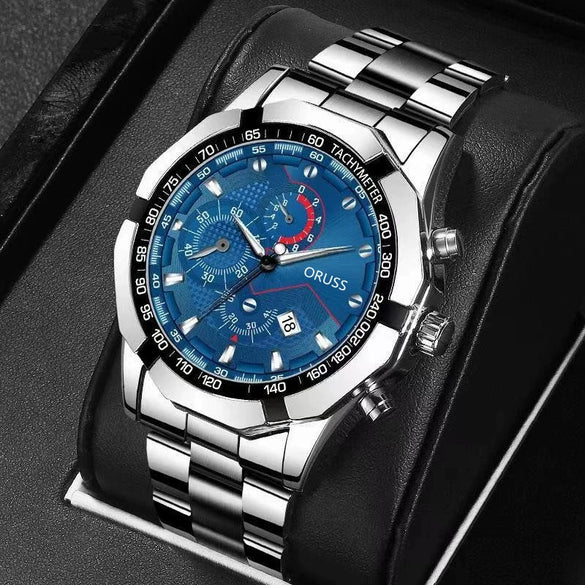 Wholesale Automatic Movement Watch Steel Strap Round Dial Luminous Waterproof Men's Leisure Watch