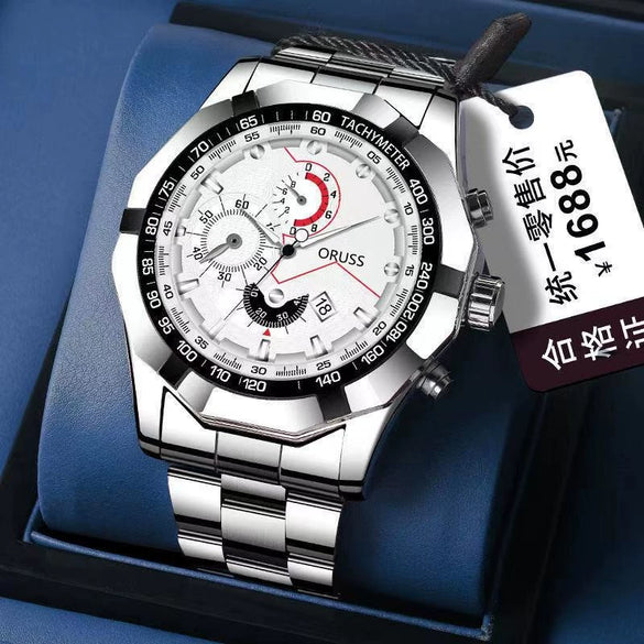 Wholesale Automatic Movement Watch Steel Strap Round Dial Luminous Waterproof Men's Leisure Watch