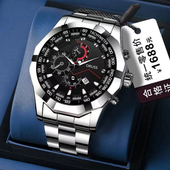 Wholesale Automatic Movement Watch Steel Strap Round Dial Luminous Waterproof Men's Leisure Watch