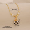 Wholesale Baby Lipstick Pendant Necklace Ice Cute Light Luxury Stainless Steel Fashion Jewelry