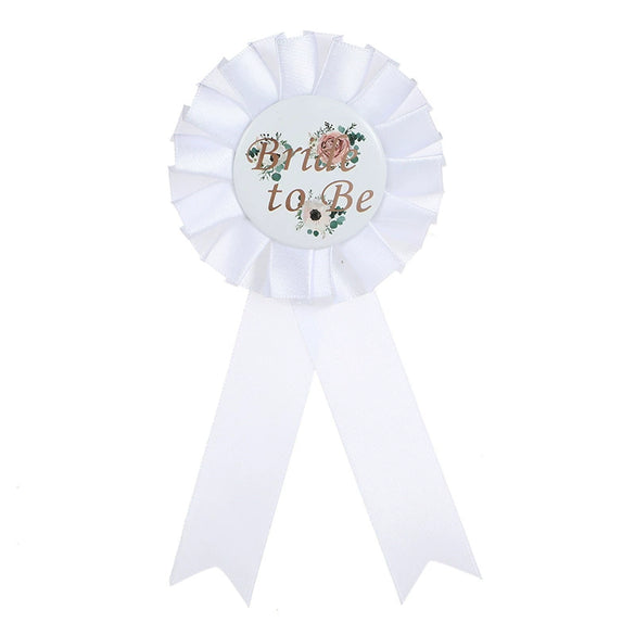 Wholesale Badge Tinplate White Flower Dripping Glue For Wedding Party Supplies