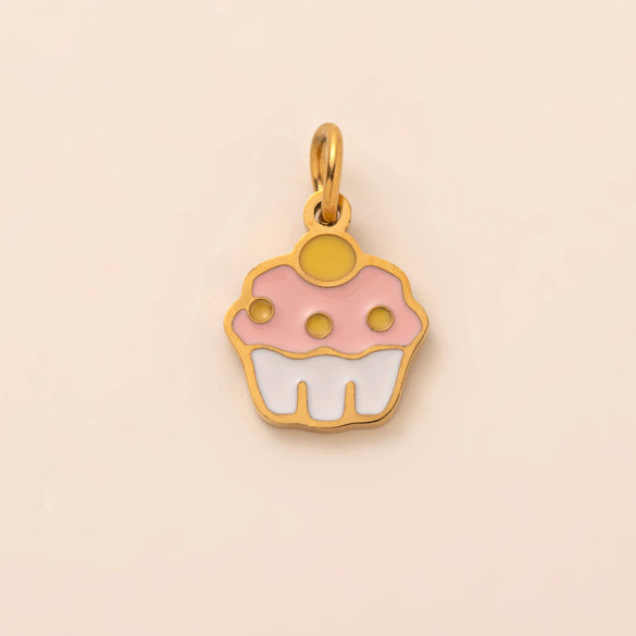 Wholesale Bag Stainless Steel Fruit Pattern Electroplated Pendant