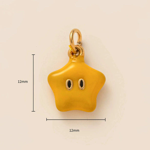 Wholesale Bag Stainless Steel Fruit Pattern Electroplated Pendant