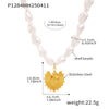 Wholesale Baroque Beads Starfish Multiaccessories Collarbone Necklace In Stainless Steel Shell Beads With Electroplating Geometric Pattern For Women Light Luxury Minimalist Style