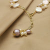 Wholesale Baroque Pearl Bracelet Retro Style Geometric Electroplated For Women