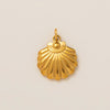 Wholesale Beach Starfish And Conch Pendant Necklace Natural Style Stainless Steel Mixed Gemstone Inlay 18K Gold Plated
