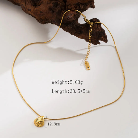 Wholesale Beach Starfish Shell 304 Stainless Steel Copper Inlay 18K Gold Plated Artificial Pearls Zircon Pendant Necklace