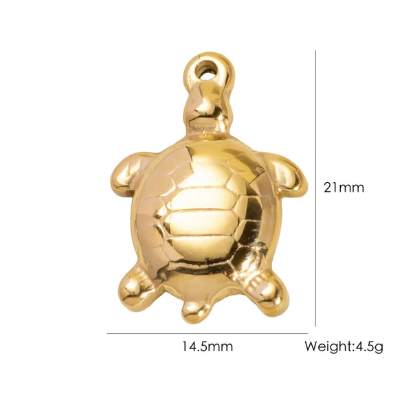 Wholesale Beach Wind Pendant Accessories Animal Style Starfish Shell 304 Stainless Steel Electroplated