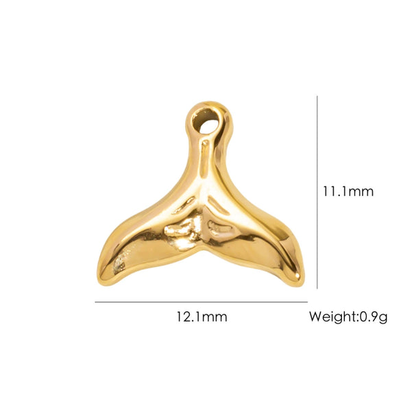 Wholesale Beach Wind Pendant Accessories Animal Style Starfish Shell 304 Stainless Steel Electroplated