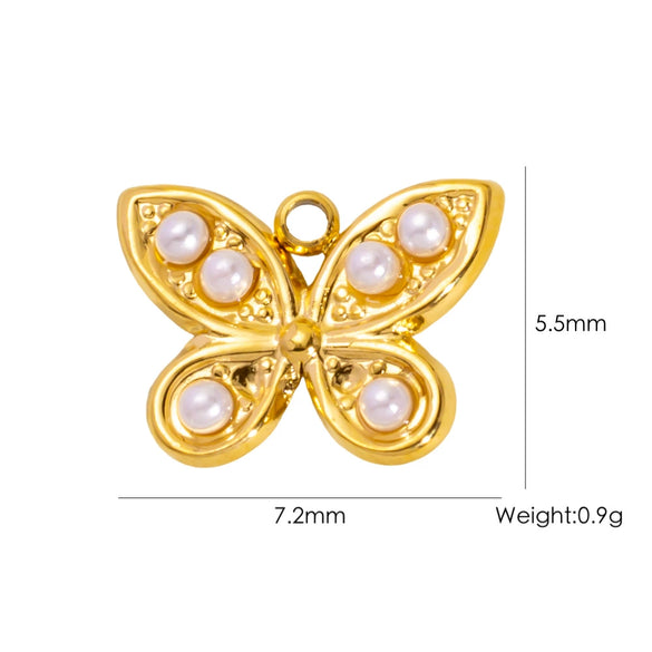 Wholesale Beach Wind Pendant Accessories Animal Style Starfish Shell 304 Stainless Steel Electroplated